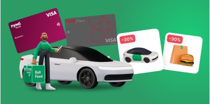 ПУМБ Бизнес Visa Business для скидки Bolt